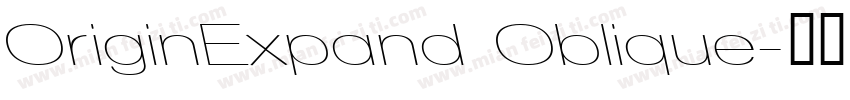 OriginExpand Oblique字体转换
